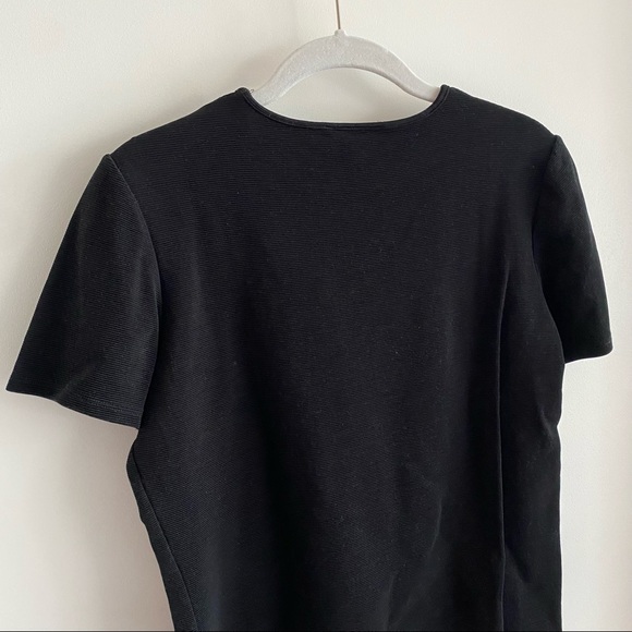 Ann Taylor Boxy Subtle Crop Ribbed Top - Picture 7 of 8